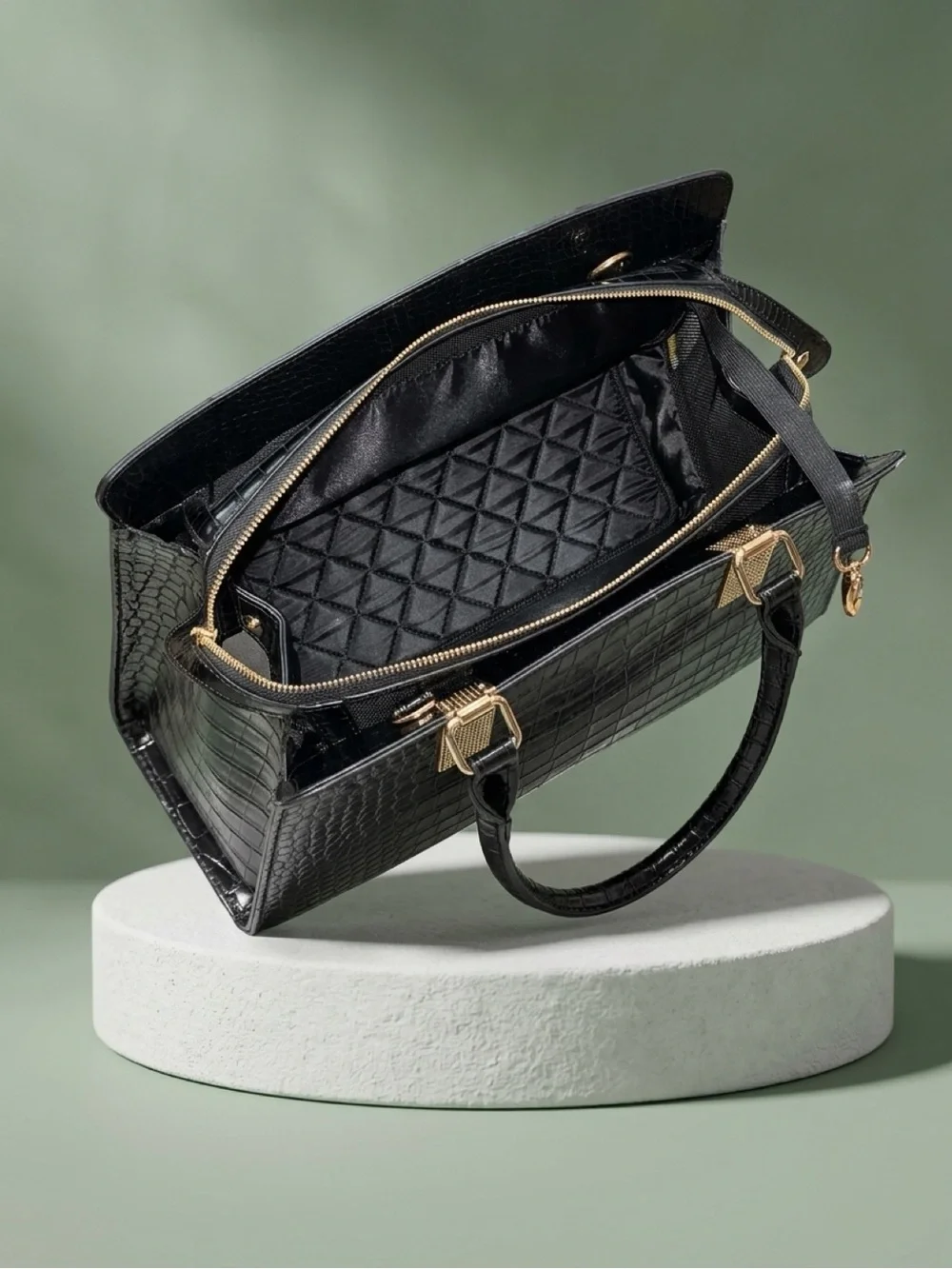 Dog/Cat Carrier Purse Soft-Sided Faux Leather Handbag, TSA Airline Approved